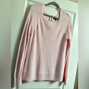 American Eagle Outfitters Light Pink Crew Neck Sweater